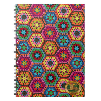 Espiral Caderno quadrado da avó