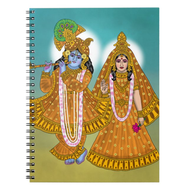 Espiral Caderno Radha Krishna (Frente)