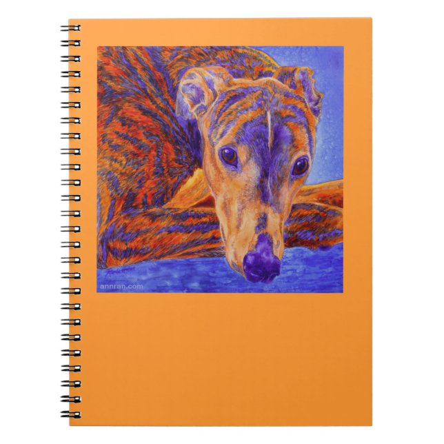 Espiral Caderno rajado do galgo - "ás " (Frente)