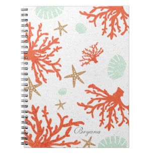 Espiral Caderno Recife de Coral da Praia Concha & Estrela 