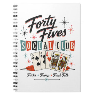 Espiral Caderno Retro do Forty Fives Social Club