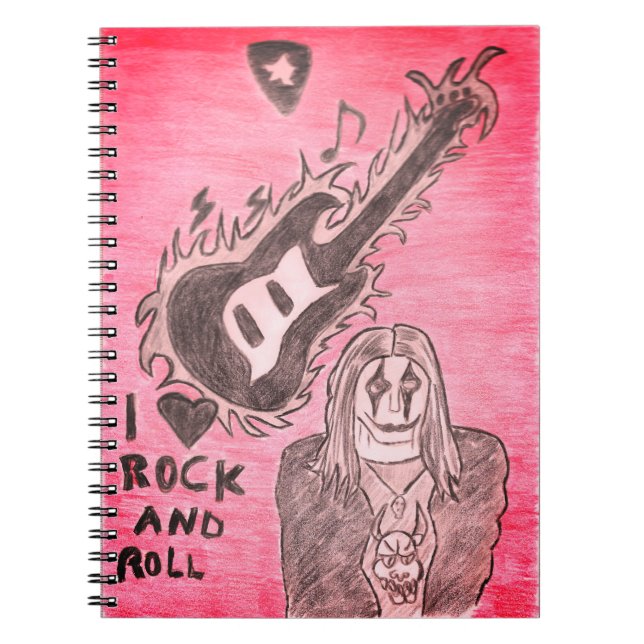Espiral caderno rock (Frente)