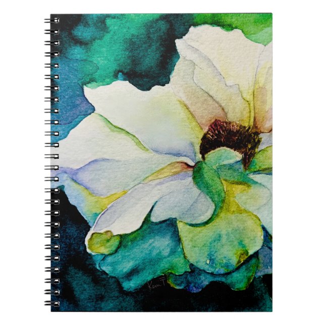 Espiral Caderno Rosa Branca (Frente)