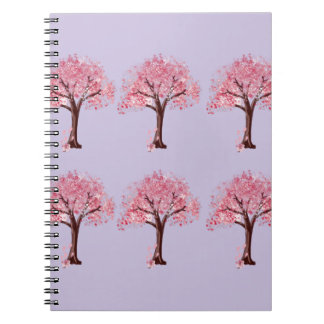 Espiral Caderno Rosa Pastel Vibrações Felizes