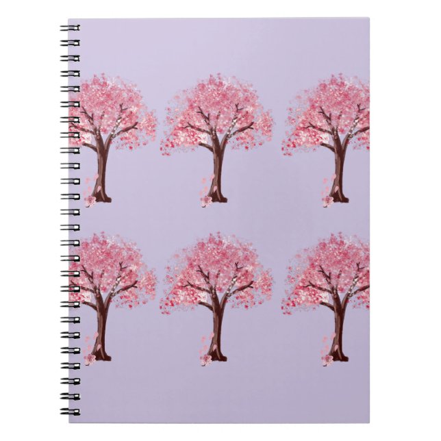 Espiral Caderno Rosa Pastel Vibrações Felizes (Frente)