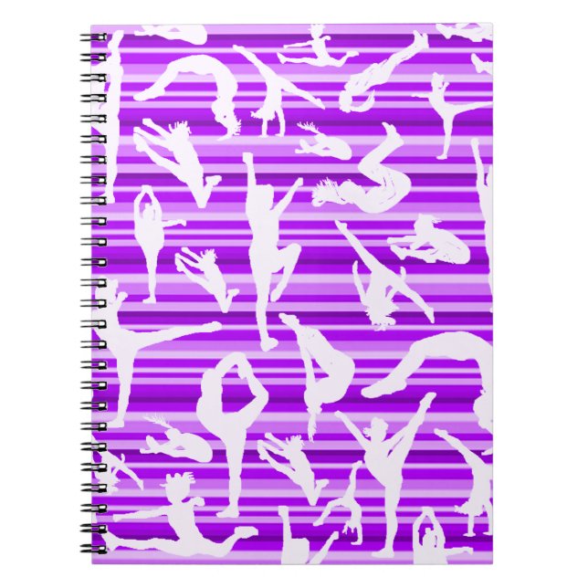 Espiral Caderno roxo da silhueta do elogio (Frente)