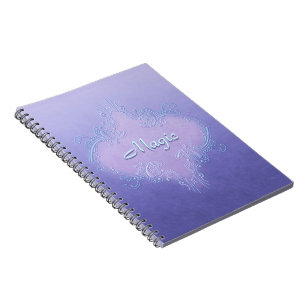 Espiral Caderno roxo extravagante do Diário