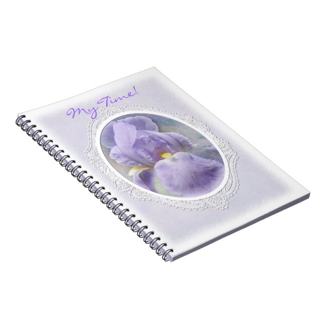 Espiral Caderno roxo Pastel da íris (Lado Direito)