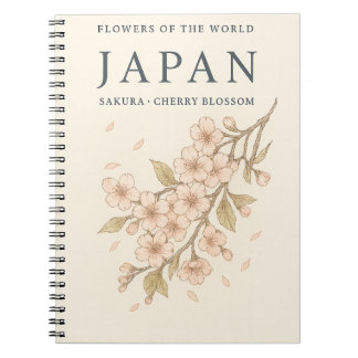 Espiral Caderno Sakura – Flor de Cerejeira do Japão