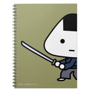 Espiral Caderno - samurai de RiceBall - ouro