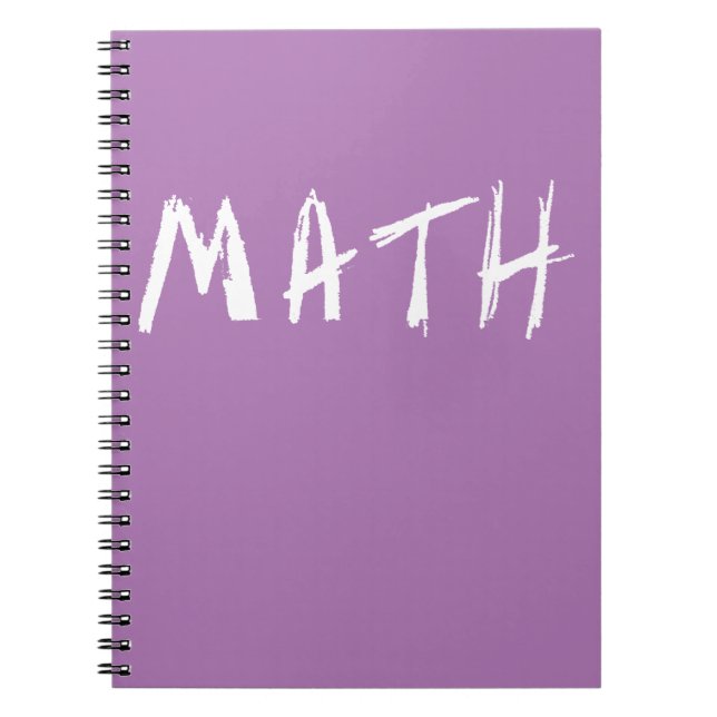 Espiral Caderno simples da MATEMÁTICA (Frente)