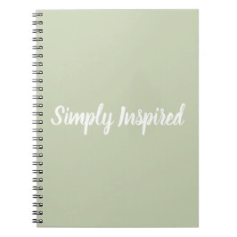 Espiral Caderno simplesmente inspirado