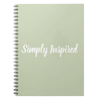 Espiral Caderno simplesmente inspirado