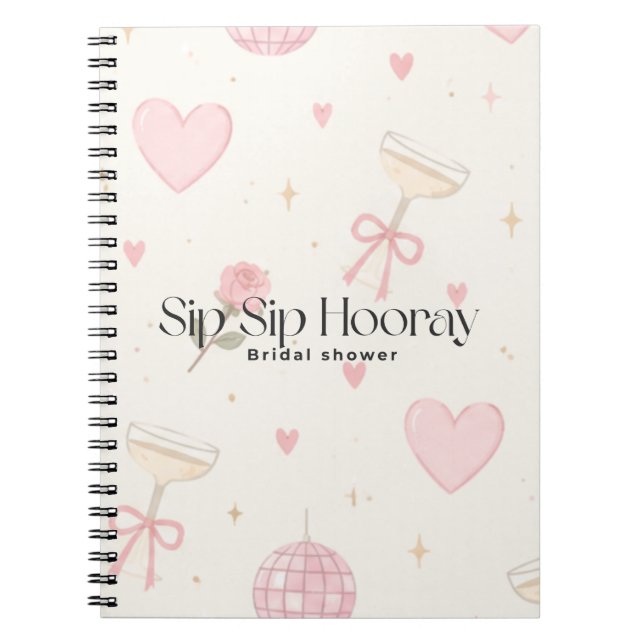 Espiral Caderno Sip Sip hooray (Frente)