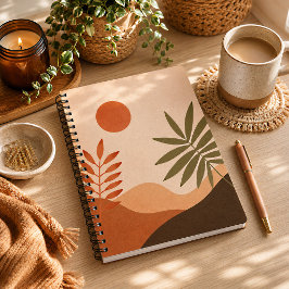 Espiral Caderno Sol do Deserto Boho