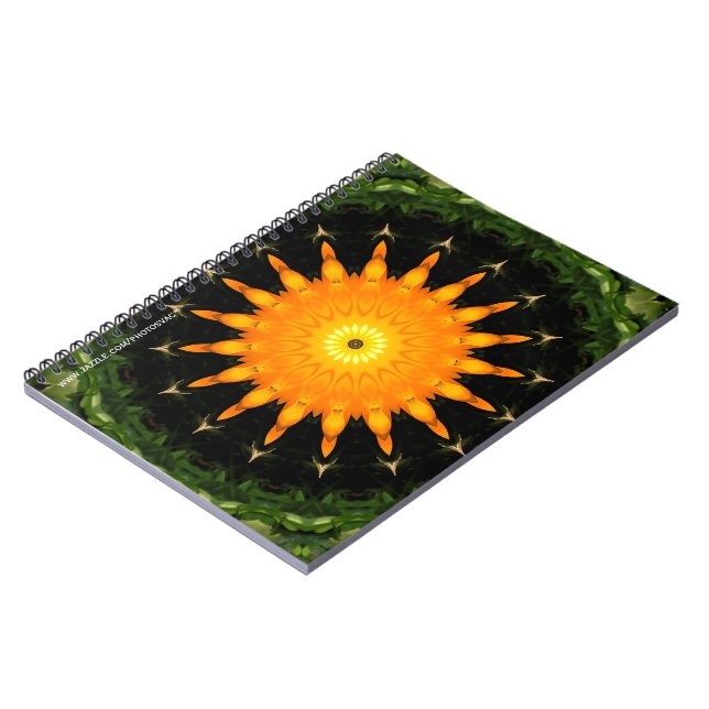 Espiral Caderno Sol Laranja (Left Side)