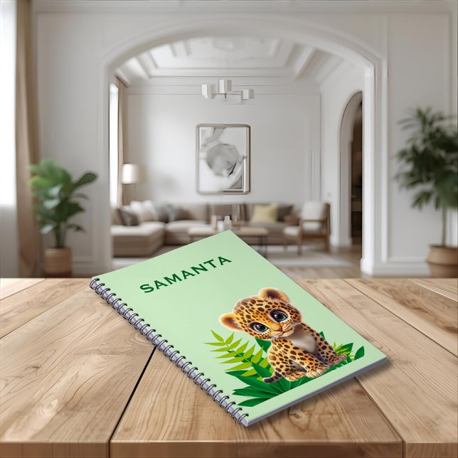 Espiral Caderno Temático de Vida Selvagem com Nome (Criador carregado)