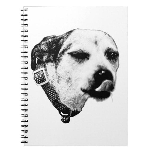 Espiral Caderno Terrier Safado – Piscadela e Lambida (Frente)