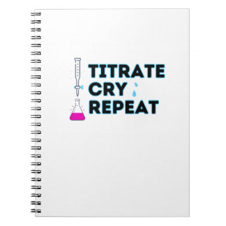Espiral Caderno Titule, Chore, Repita