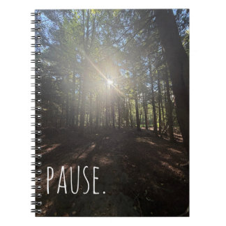 Espiral Caderno Trilha da Floresta Ensolarada Pausa