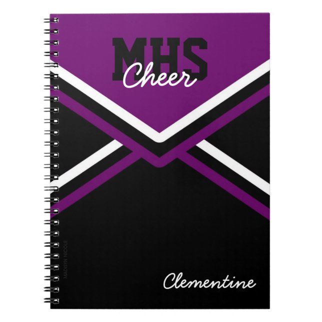 Espiral Caderno uniforme da escola do cheerleader (Frente)