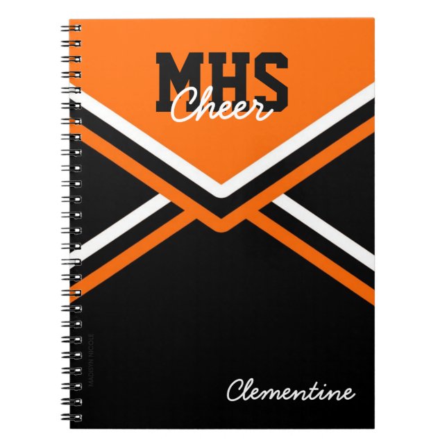 Espiral Caderno uniforme da escola do cheerleader (Frente)