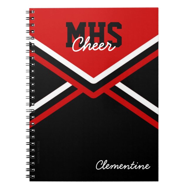 Espiral Caderno uniforme da escola do cheerleader (Frente)