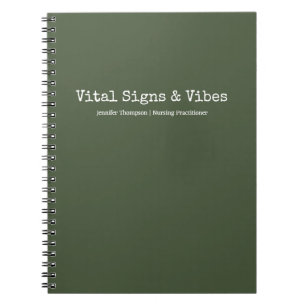Espiral Caderno Universitário de Enfermagem Minimalista Ol