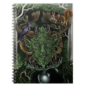Espiral Caderno verde de Man~