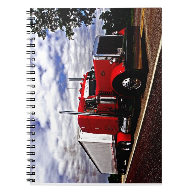 Espiral Caderno vermelho de Sensenig Peterbilt 379 (Frente)