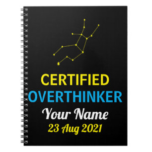 Espiral Caderno Virgo Overthinker – Personalizado