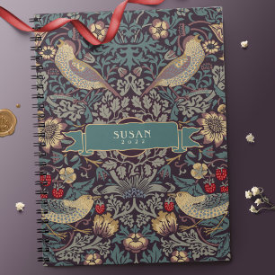 Espiral Caderno William Morris Strawberry Thief