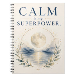 Espiral Calma É Meu Superpoder - Caderno de Mindfulness