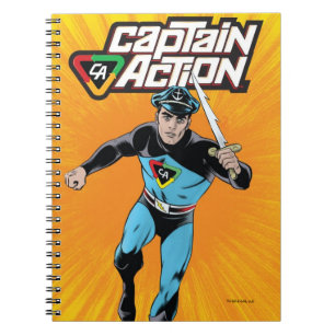 Espiral Capitão Ação Caderno
