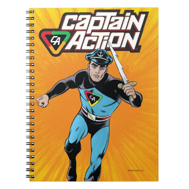 Espiral Capitão Ação Caderno (Frente)