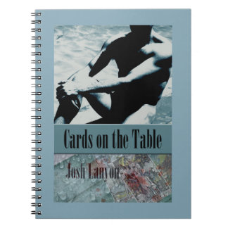 Espiral Cartões no caderno da mesa