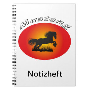 Espiral Cavalo selvagem caderno