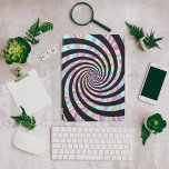 Espiral com cores pastosas<br><div class="desc">Uma espiral mesmerizante com ramos pretos e cores pastéis.</div>