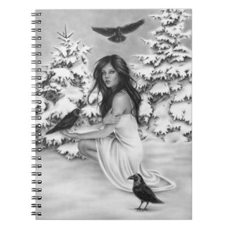Espiral Com o caderno dos corvos