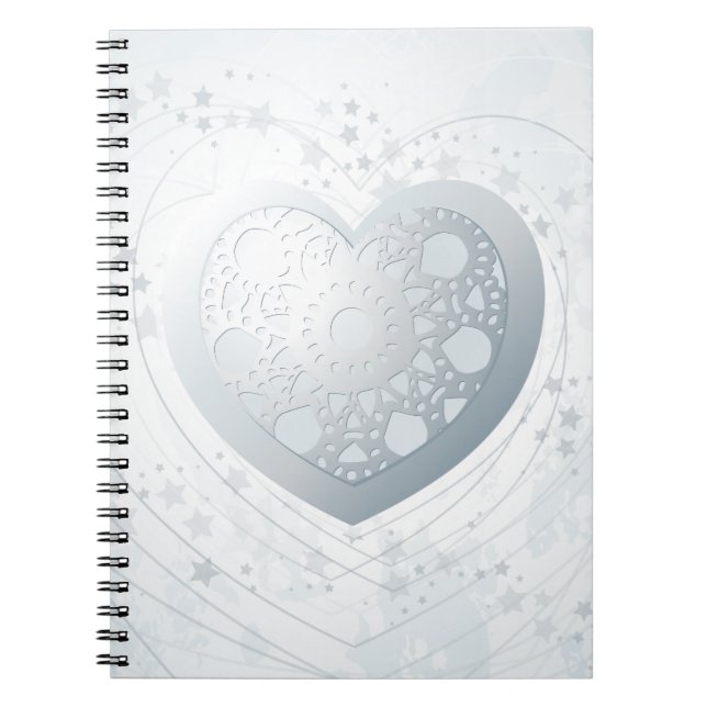 Espiral Coração de prata, caderno (Frente)