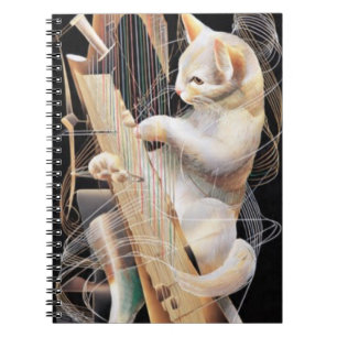 Espiral Cordas da Imaginação – Caderno de Gatos Surrealist