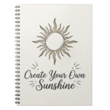 Crie Seu Próprio Caderno Sol Boho