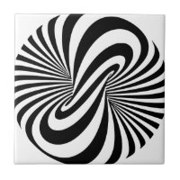 Espiral da ilusão óptica 3D