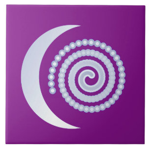 Espiral da Lua Silver em roxo