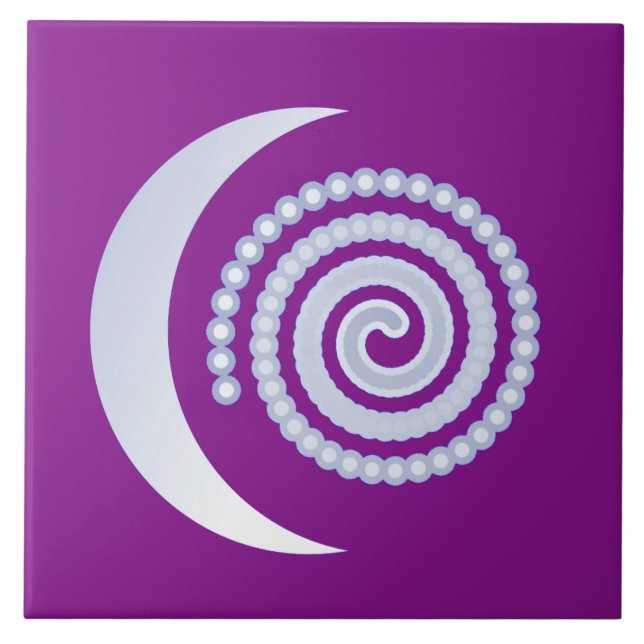 Espiral da Lua Silver em roxo (Frente)