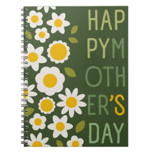 Espiral DAISY GREEN - Caderno Botânico do Dia das Mães