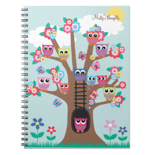 Espiral Das corujas caderno abundante