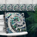 Espiral das ondas do mosaico - Abalone e Pérola<br><div class="desc">Espiral das ondas do mosaico - Abalone e Pérola</div>