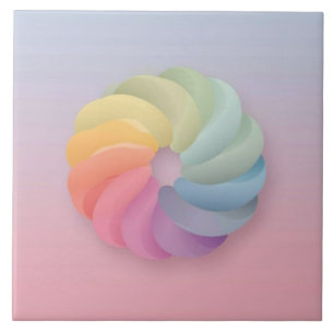 espiral de gradiente de cor suave