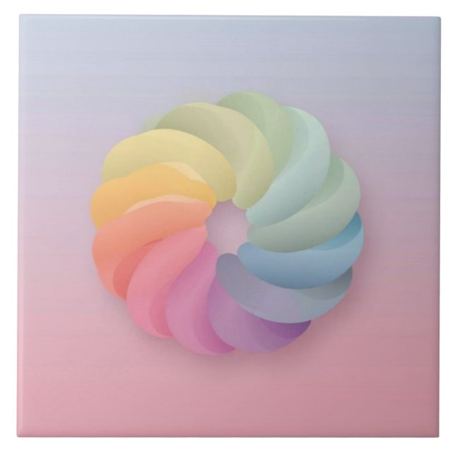 espiral de gradiente de cor suave (Frente)